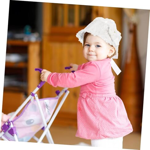 Lace Hat for Beautiful Cap for Years for Photoshoots and Special Occasions White in Saudi Arabia