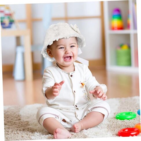 Lace Hat for Beautiful Cap for Years for Photoshoots and Special Occasions White in Saudi Arabia