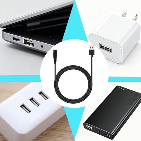 قطعتان من كابل الشاحن البديل لإزالة مسامير القدم الكهربائية للأقدام، محول كابل USB متوافق مع مزيل مسامير القدم Elmchee in Kuwait