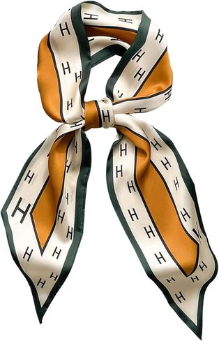 Fashion Scarf for Women - 58" Long Skinny Scarf Lightweight, Luxurious Silk Feeling for Neck, Hair, Purse & Belt Accessory in Saudi Arabia
