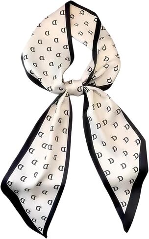 Fashion Scarf for Women - 58" Long Skinny Scarf Lightweight, Luxurious Silk Feeling for Neck, Hair, Purse & Belt Accessory in Saudi Arabia