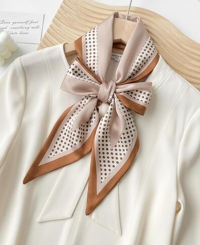 Fashion Scarf for Women - 58" Long Skinny Scarf Lightweight, Luxurious Silk Feeling for Neck, Hair, Purse & Belt Accessory in Saudi Arabia