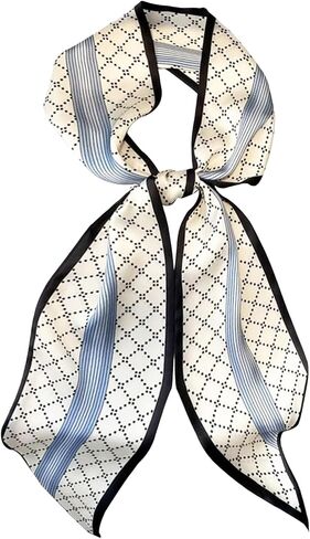 Fashion Scarf for Women - 58" Long Skinny Scarf Lightweight, Luxurious Silk Feeling for Neck, Hair, Purse & Belt Accessory in Saudi Arabia
