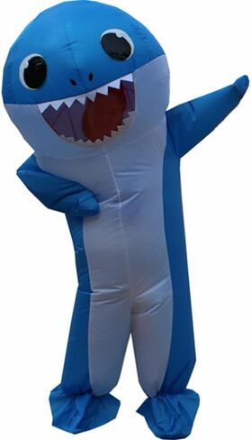 inflatable costume adult Blow Up Shark Costume For Halloween Birthday Gift Role Playing Game Party Costumes in Saudi Arabia