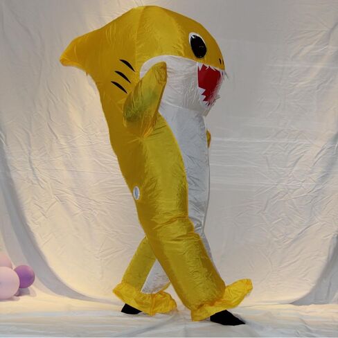 inflatable costume adult Blow Up Shark Costume For Halloween Birthday Gift Role Playing Game Party Costumes in Saudi Arabia