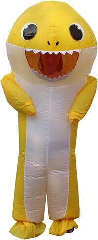 inflatable costume adult Blow Up Shark Costume For Halloween Birthday Gift Role Playing Game Party Costumes in Saudi Arabia