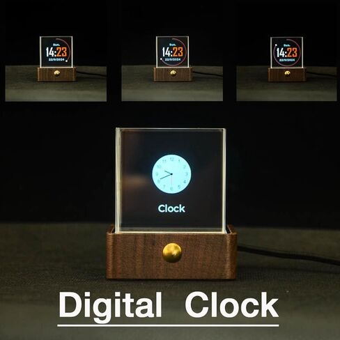 Bitcoin Stock Ticker Monitor Digital Display Clock Weather Temperature Humidity Personalized Picture Playback in Saudi Arabia
