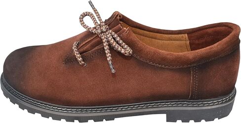 Lederhosen Men Shoes Authentic German Bavarian Trachten Oktoberfest Outfits Haferl Boots Real Leather Shoe Reddish Brown in Kuwait