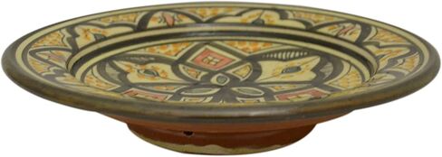 Ceramic Plates Moroccan Handmade Appetizer Tapas Serving Decorative 8 inches Round in Saudi Arabia