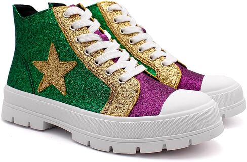 Laforst Women's Mardi Gras Glitter Nonslip Sneaker ShinyComfort Shoes in Saudi Arabia