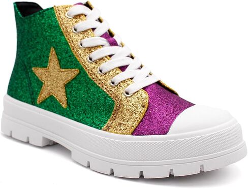 Laforst Women's Mardi Gras Glitter Nonslip Sneaker ShinyComfort Shoes in Saudi Arabia