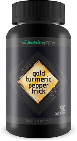 Gold Turmeric Pepper Trick - Our Best Gold Turmeric Capsules - High Absorption Curcumin with Black Pepper, Magnesium, & Vitamin D - Antioxidant & Immune Support - Premium Medical Grade Curcumin in Saudi Arabia