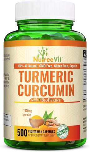 NutreeVit Pure Turmeric Curcumin - High Potency Turmeric 500mg in Saudi Arabia