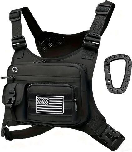 تشغيل حقيبة الصدر سترة الجري التكتيكية مع مسدس الحافظة تنوعا دراجة نارية الصدر الحقيبة CCW الصدر حزمة in Kuwait