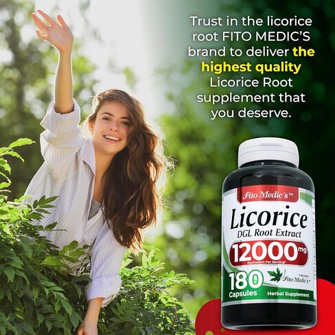 FITO MEDIC'S Lab | Licorice Root |180 Capsules |Licorice Root Extract | Ultra high Absorption. in Saudi Arabia