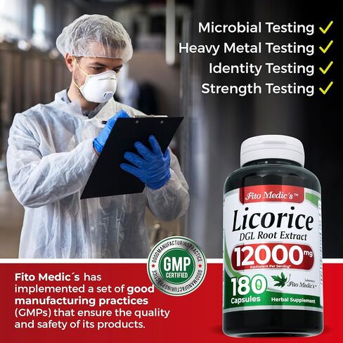 FITO MEDIC'S Lab | Licorice Root |180 Capsules |Licorice Root Extract | Ultra high Absorption. in Saudi Arabia