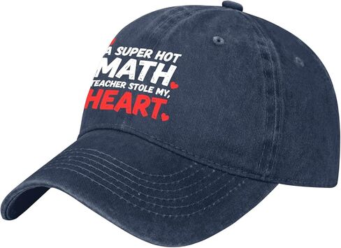 A Super Hot Math Teacher Stole My Heart Hat for Mens Aesthetic Washed in Saudi Arabia