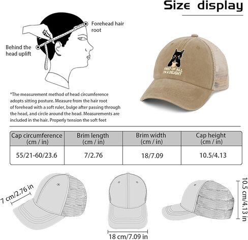First of All I’m A Delight Hats Outdoor Cap for Daughter in Saudi Arabia