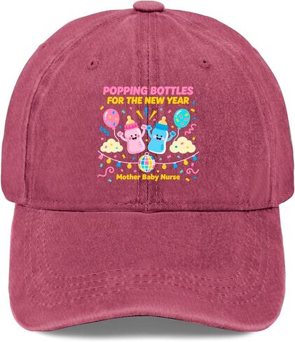 Popping Bottles for The New Year Hat for Women Aesthetic Washed Distressed in Saudi Arabia