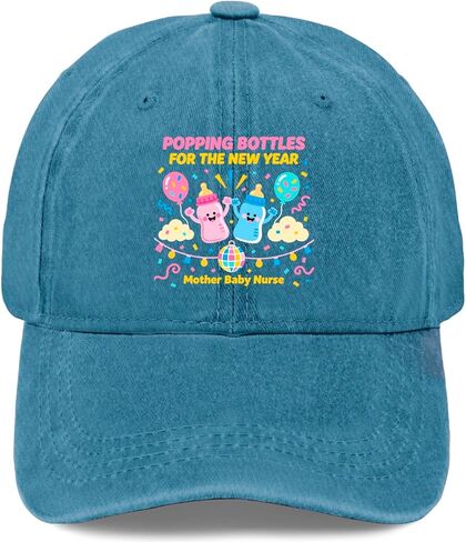 Popping Bottles for The New Year Hat for Women Aesthetic Washed Distressed in Saudi Arabia