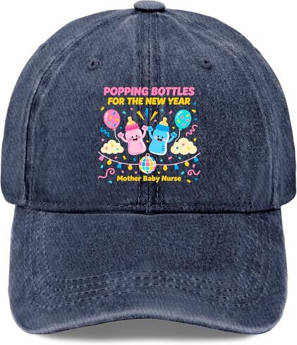 Popping Bottles for The New Year Hat for Women Aesthetic Washed Distressed in Saudi Arabia