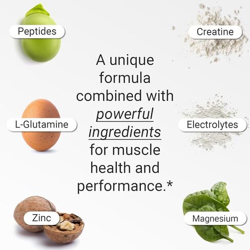 FLT Muscle Performance Supplement for Muscle Strength, Recovery & Endurance with Plant-Based Peptides, Creatine, L-Glutamine, Magnesium, Zinc & Electrolytes – 30 Servings | Vegan in Saudi Arabia