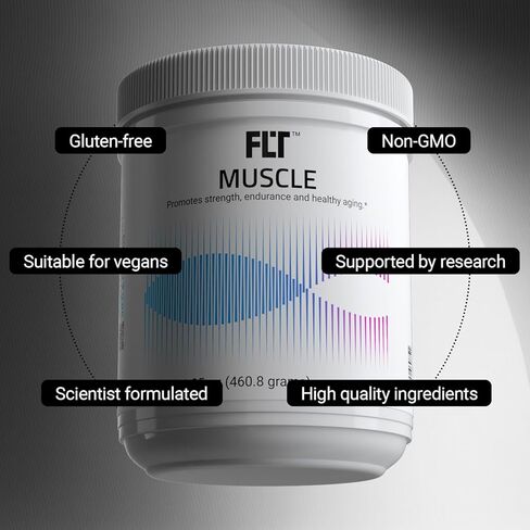 FLT Muscle Performance Supplement for Muscle Strength, Recovery & Endurance with Plant-Based Peptides, Creatine, L-Glutamine, Magnesium, Zinc & Electrolytes – 30 Servings | Vegan in Saudi Arabia