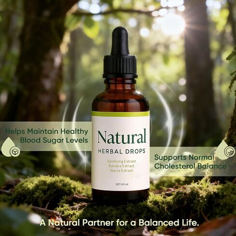 دوك قطرات عشبية طبيعية | عضوي 100% | بمستخلصات السامبونج والبانابا والستيفيا | تركيبة عشبية للصحة العامة | تركيبة طبيعية للطاقة والحيوية | 60 مل in Kuwait