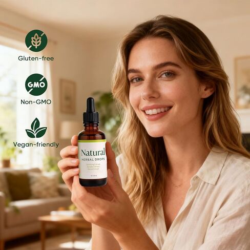 دوك قطرات عشبية طبيعية | عضوي 100% | بمستخلصات السامبونج والبانابا والستيفيا | تركيبة عشبية للصحة العامة | تركيبة طبيعية للطاقة والحيوية | 60 مل in Kuwait