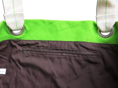 Broad Bay Soccer Nut Tote Bag RICH Dye Washed COTTON CANVAS FASHION LIME in Saudi Arabia