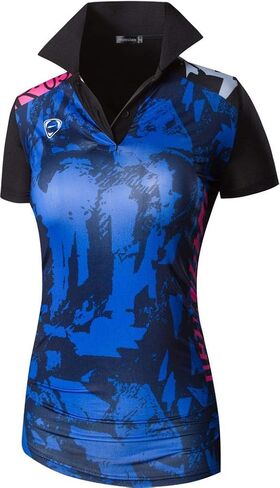 3 Pack Women's Short Sleeve Fit Sport Polo Tee Shirts T-Shirts Tshirt Tops Poloshirt Golf Tennis Pickleball SWT251 in Saudi Arabia