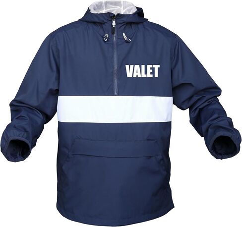 Smart People Clothing Valet Zipped Pocket Anorak with Reflective Decorations Front and Back. in Saudi Arabia