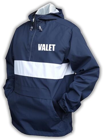 Smart People Clothing Valet Zipped Pocket Anorak with Reflective Decorations Front and Back. in Saudi Arabia