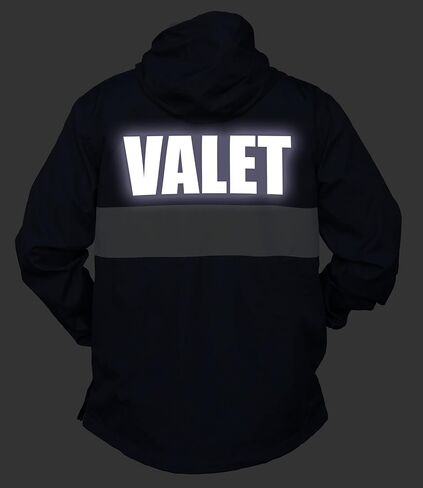 Smart People Clothing Valet Zipped Pocket Anorak with Reflective Decorations Front and Back. in Saudi Arabia