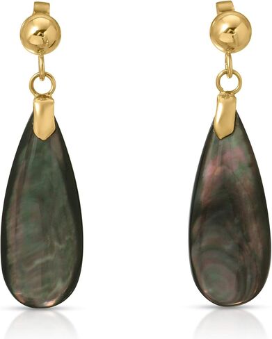 14K Yellow Gold Teardrop Dangle Earrings in Saudi Arabia