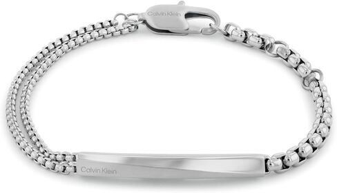 Calvin Klein Men's Jewelry - Iconic ID Chain Link Bracelet - Stainless Steel - Modern Statement Accessory - Gift for Him in Saudi Arabia