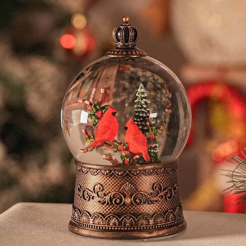 سنو غلوب عيد الميلاد، كرات ثلج عيد الميلاد المضيئة مع مؤقت، فانوس ثلجي لامع موسيقي يحوم للزينة (هدايا الدب) in Kuwait