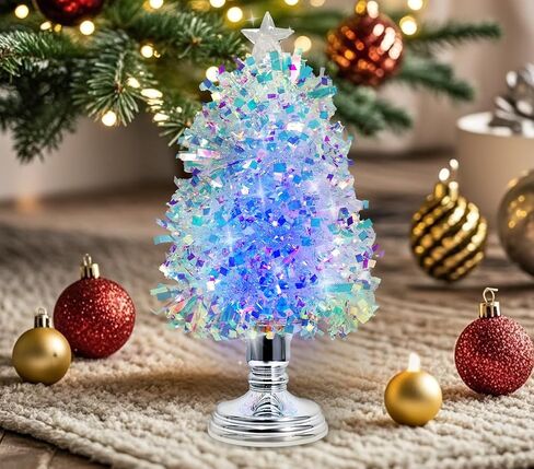 Christmas Tree Snow Globe Lantern with RGB Lighting and Warm Light 6H Timer Water Snow Globe Lantern USB & Battery Operated for Christmas Festival Decorations Gifts (RGB+Warm Tree) in Saudi Arabia
