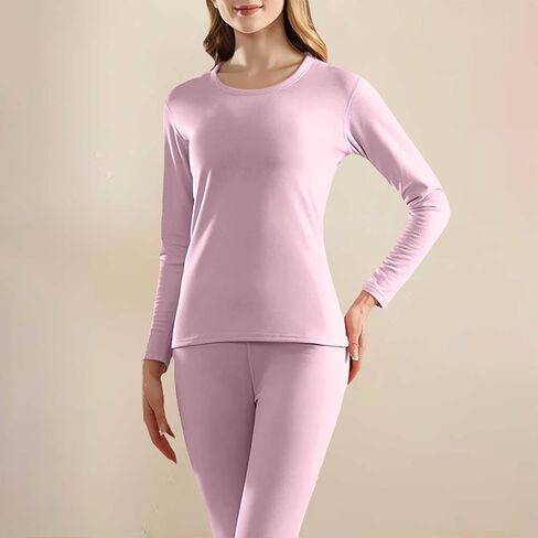 Winter Thermal Underwear Sets for Women Casual Fleece Thermo Slim Fit Tops Long Johns Thickened Clothes in Saudi Arabia