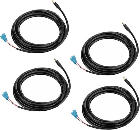 KSK 79-inch Chew Proof Trail Camera Power Cord (2 Pack), 4.0x1.7mm DC External Power Cable, Compatible with Tactacam Reveal, X, XB, SK, Wise Eye, Spartan Gocam, etc in Saudi Arabia