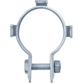 10 Pcs Brace Bands with Bolts & Nuts, Fit for 1-7/8"(48mm)OD Fence End Post, Pipe Straps with Hook, Thickness 2mm