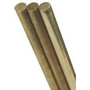 K&S Solid Rod 3/16" D X 12" L Brass Carded