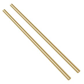 Swpeet 6Pcs 1/10 Inch Brass Solid Round Rod Lathe Bar Stock Kit, Diameter 3mm Length 300mm, Perfect for Various Shaft, Miniature Axle, Model Plane, Model Ship, Model Cars