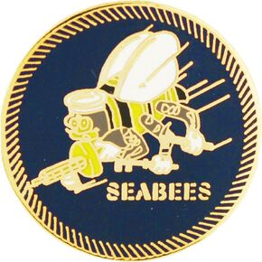 United States Navy Seabees 1" Lapel Pin
