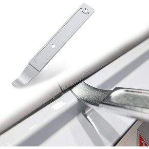 Kutyun 4140 Pry Tool, Pry Bar Trim Removal Tool, Pocket Mini Pry Bar, Pry Tool for Removaling Auto Trim, Interior and Exterior Parts, Door Panel, Universal Automotive Tools Fit for All Cars
