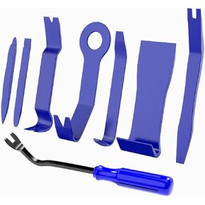 Nilight 19Pcs Trim Removal Tool Set Panel Fastener Clips Removal Automotive Plastic Upholstery Pliers Removal Install Car Tool with Storage Bag for Trim Panel Audio Clip Pliers (Black)