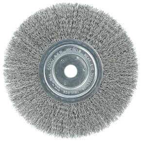 Weiler 01158 8" Narrow Face Crimped Wire Wheel, .0104" Steel Fill, 3/4" Arbor Hole, Made in The USA (Pack of 2)