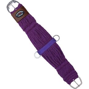 CHALLENGER Western 27 Strand Double Weave Purple Mohair Roper Cinch 97RT07PP
