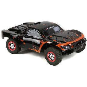 SummitLink Compatible Custom Body Muddy Orange Over Black Replacement for 1/10 Scale RC Car or Truck (Truck not Included) SS-BR-02