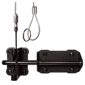 Nuvo Iron Latch GATE HVYD GALV Steel BLK GLWHD/B